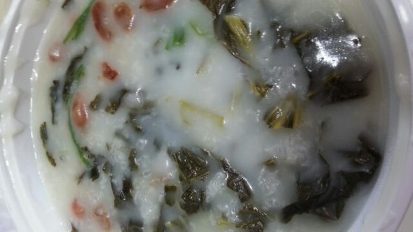 外卖菜干粥