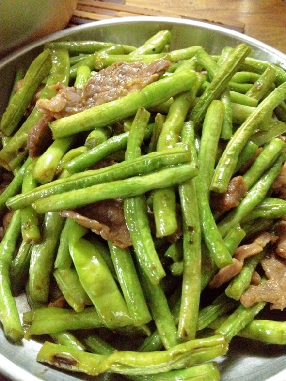 晚餐,豆角炒肉片