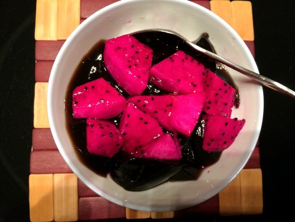 火龙果凉粉__小秋的美食日记