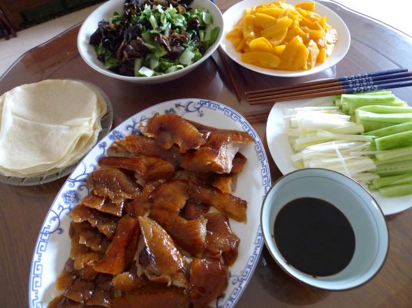 再加工的全聚德烤鸭