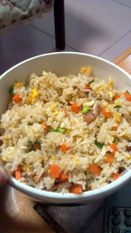 自己做的炒饭