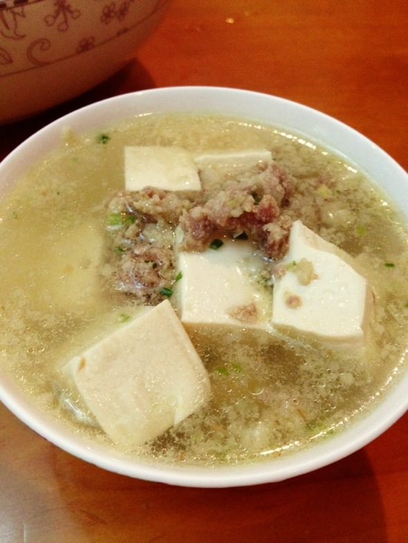 豆腐肉末汤