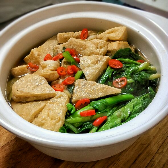 青菜油豆腐