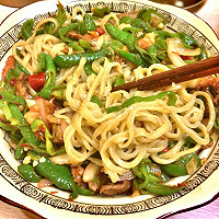 辣子肉拌面