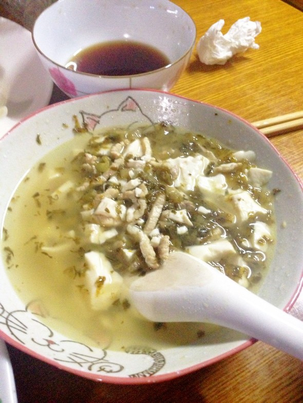 咸菜豆腐汤