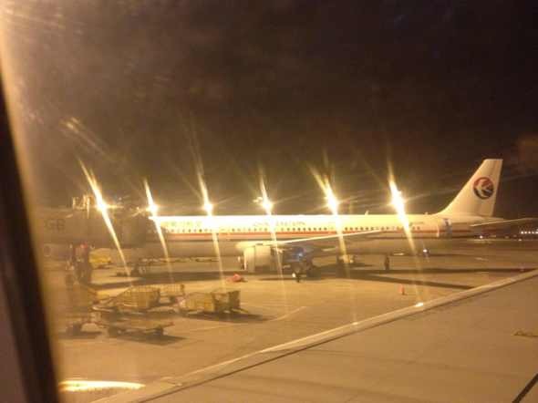 首都机场t2航站楼夜景