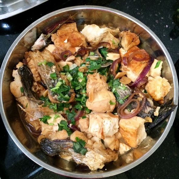 豆腐烧鱼块